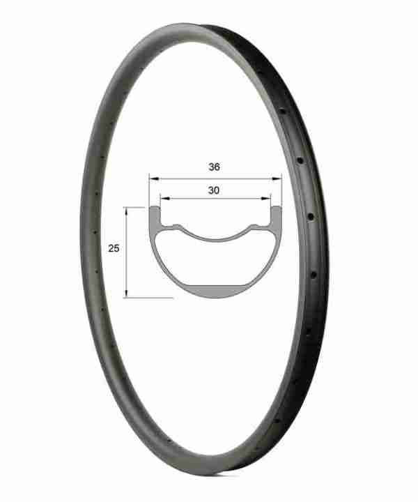 29er Carbon Rims Hookless?36mm Wide