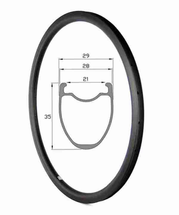 Custom Carbon Beam Bike Rims