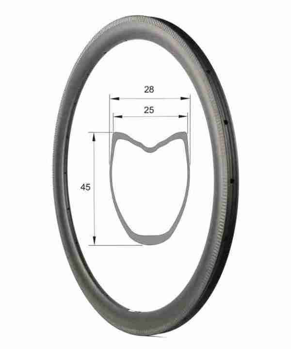 Road Bike Carbon Rims Set