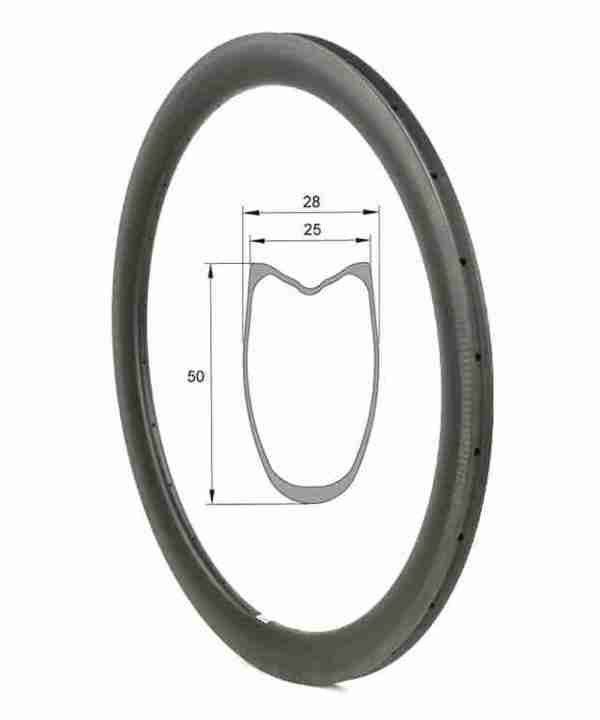 Light 700C Carbon Fiber MTB Wheelset Rims